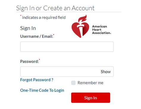 american heart association login